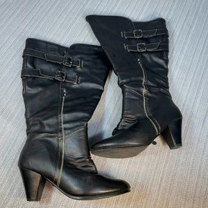 Penningtons WIDE CALF Knee High, Heeled Boots, Size 9